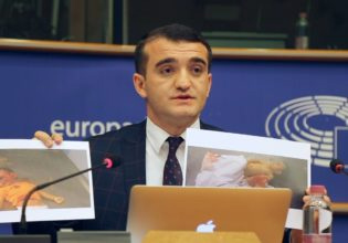 Karabağ`da 2 yaşındaki Zahra’nın Ermeni askerler tarafından öldürülmesine ilişkin Avrupa Parlamentosu’nda konuşma, Brüksel, Belçika